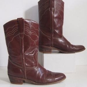 VTG Mens Cowboys Boots Sz 9.5 WILD PAIR Western